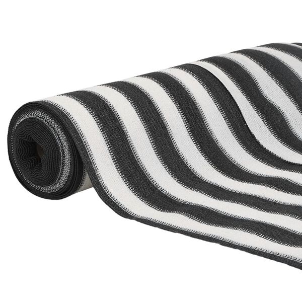 vidaXL Rede de privacidade PEAD 75 g/m&sup2; 1,5x25 m antracite e branco