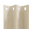 vidaXL Cortinas opacas 2 pcs Creme 140 x 175 cm Veludo