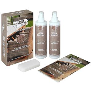 vidaXL Kit limpeza p/ m&oacute;veis de jardim de vime e textilene 2x250 ml