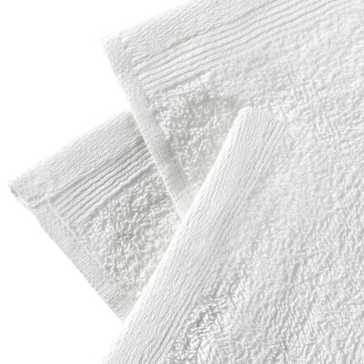 vidaXL Toalhas de hóspedes 25 pcs algodão 350 g 30x30 cm branco