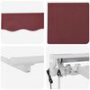 vidaXL Toldo Retr&aacute;til El&eacute;trico Borgonha 3 x 2,5 m