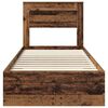 vidaXL Estrutura da Cama Madeira antiga 90 x 190 cm Madeira processada