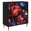 vidaXL Buffet KIEL Carvalho Preto 69 x 33 x 76 cm Derivados de Madeira