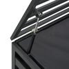 vidaXL Caixa de arrumação para jardim 150x100x100cm alumínio antracite