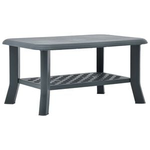 vidaXL Mesa de centro 90x60x46 cm pl&aacute;stico verde