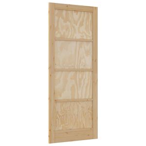 vidaXL Porta Interna 86 x 211 cm Contraplacado Natural