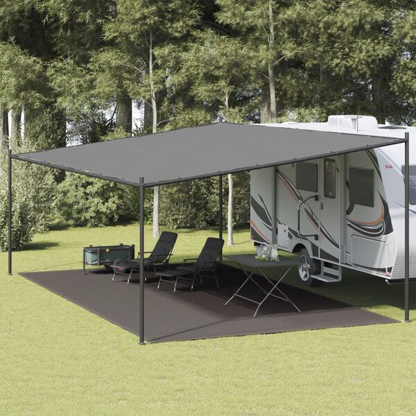 vidaXL Tapete de campismo para tenda 400x700 cm antracite