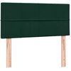 vidaXL Cama com molas/colch&atilde;o verde-escuro 90x210 cm veludo