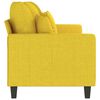 vidaXL Sof&aacute; de 3 lugares 180 cm tecido amarelo-claro