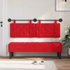 vidaXL Cabeceira Suspensa Vermelho 150 x 55 x 5 cm Couro Sint&eacute;tico