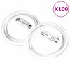 vidaXL Kit de crach&aacute;s com alfinetes 100 conjuntos 44 mm acr&iacute;lico