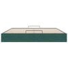 vidaXL Estrutura de cama otomana sem colchão 160x200 cm verde escuro