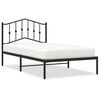 vidaXL Estrutura de cama com cabeceira 100x190 cm metal preto