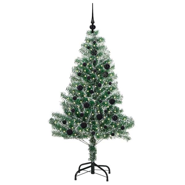vidaXL &Aacute;rvore de Natal Artificial Coberta de Neve com Luzes de LED