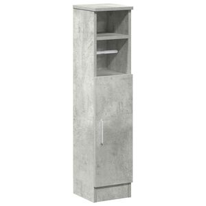 vidaXL M&oacute;vel p/ casa banho c/ suporte rolos 20,5x22x90cm cinza cimento