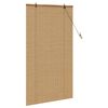 vidaXL Estores de rolo com cortinas Manual Castanho 80 x 160 cm Bambu