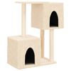 vidaXL &Aacute;rvore para gatos c/ postes arranhadores sisal 86 cm cor creme