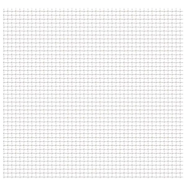 vidaXL Cerca de arame frisado aço inoxidável 50x50 cm 11x11x2 mm