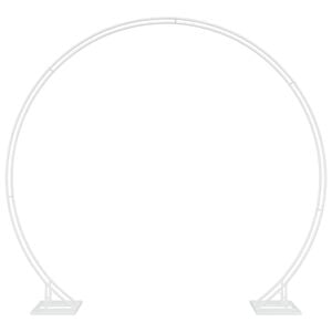 vidaXL Arco de Casamento Branco 220 x 45 x 200 cm A&ccedil;o