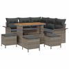 vidaXL Conjunto de Sof&aacute; de Jardim 9 unid. 8-N&uacute;mero de lugares Cinzeto