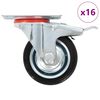 vidaXL 8 pcs rodas girat&oacute;rias 75 mm