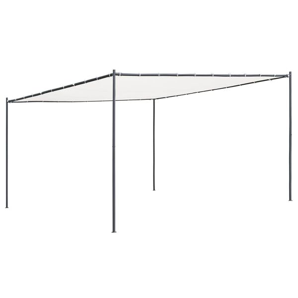 vidaXL Gazebo com telhado 4x4 m 180 g/m² branco