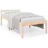 vidaXL Cama de solteiro p/ idosos 90x190 cm pinho maci&ccedil;o