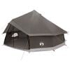 vidaXL Barraca Tipi Marrom Cinza 600 x 600 x 350 cm Poli&eacute;ster e A&ccedil;o