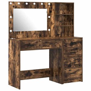 vidaXL Mesa de vestir 2 unid. Castanho 78.5 x 41 x 135 cm