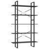vidaXL Estante com 5 prateleiras 100x30x175cm derivados madeira cinza