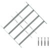 vidaXL Grades de seguran&ccedil;a para janelas com 4 travess&otilde;es 3 pcs