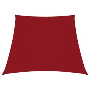 vidaXL Para-sol estilo vela tecido oxford trap&eacute;zio 2/4x3 m vermelho