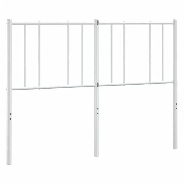 vidaXL Cabeceira de cama 160 cm metal branco