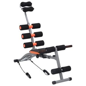 vidaXL Aparelho para treino de abdominais forma L c/ cordas el&aacute;sticas