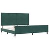 vidaXL Cama Box com cabeceira Verde Escuro 200 x 200 cm Veludo