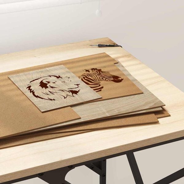 vidaXL Pain&eacute;is de Decora&ccedil;&atilde;o 50 pcs Carvalho Sonoma 30 x 42 x 0.27 cm