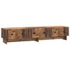 vidaXL Gabinete para TV com gaveta Madeira antiga 147 x 34,5 x 30 cm