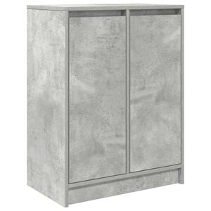 vidaXL Aparador 57x34x76 cm derivados de madeira cinza cimento