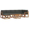 vidaXL Conjunto de Sof&aacute;s para Exterior 8 pcs Natural e Antracite