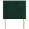 vidaXL Cabeceira Verde Escuro 90x5x118/128 cm Veludo
