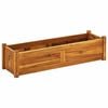 vidaXL Canteiro elevado de jardim 100x30x25 cm madeira de ac&aacute;cia