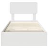 vidaXL Cama com Armazenamento Branco 90 x 200 cm Madeira processada