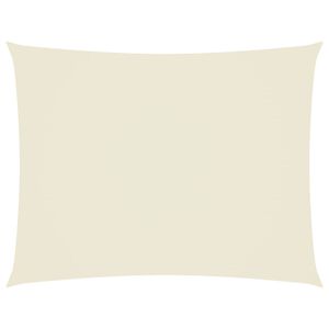 vidaXL Guarda-Sol tecido Oxford retangular 4 x 6 m creme