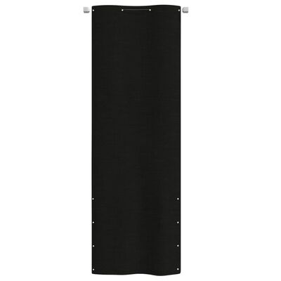 vidaXL Tela de varanda 80x240 cm tecido oxford preto