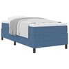 vidaXL Cama Box Azul e Branco 193 x 90 x 60 cm Tecido de veludo côtelé