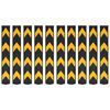 vidaXL Faixas de sinaliza&ccedil;&atilde;o refletoras 10 pcs borracha 80 cm