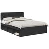 vidaXL Estrutura da Cama Preto 160 x 200 cm Madeira de Pinheiro S&oacute;lida