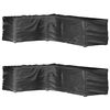 vidaXL Capas p/ mob&iacute;lia jardim forma de L 2 pcs 18 ilh&oacute;s 220x285x80 cm