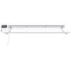 vidaXL Estrutura de Toldo Manual com LEDs Borgonha 3 x 2 m