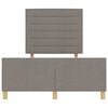 vidaXL Estrutura da Cama Cinzento-acastanhado 140 x 190 cm tecido